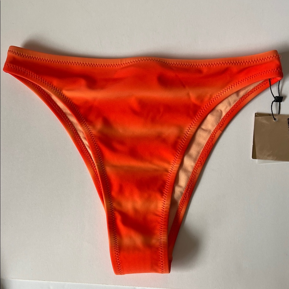 Candypants Neon Orange Bikini Bottom New